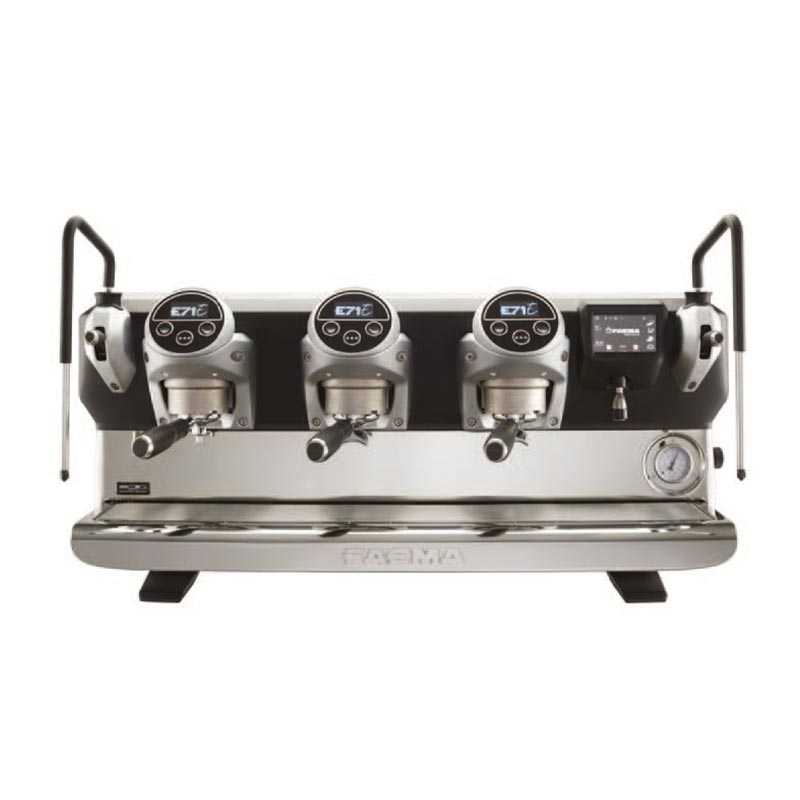 Faema E71 E Full Otomatik Espresso Kahve Makinesi, 3 Gruplu, Gümüş, kahve aksesuarı