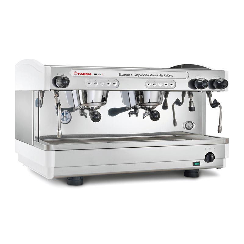 Faema E98 A2 Espresso Kahve Makinesi, 2 Gruplu, kahve aksesuarı