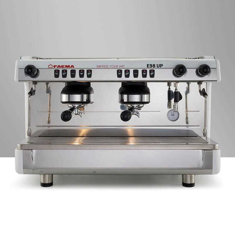 Faema E98 Up Tall Cup Full Otomatik Espresso Kahve Makinesi, 2 Gruplu, Beyaz, kahve aksesuarı