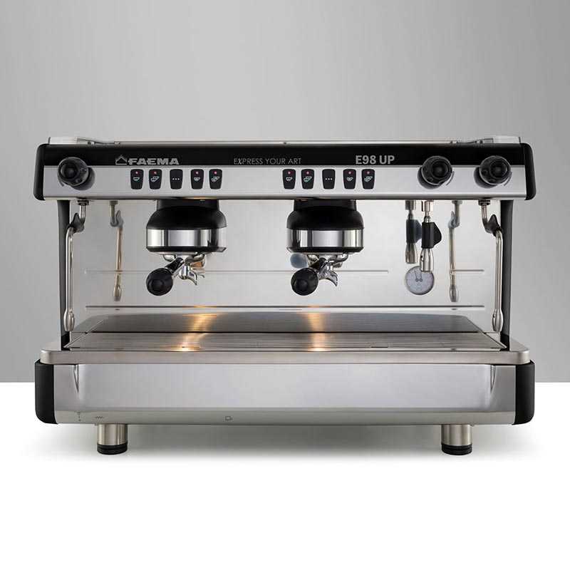 Faema E98 Up Tall Cup Full Otomatik Espresso Kahve Makinesi, 2 Gruplu, Siyah, kahve aksesuarı