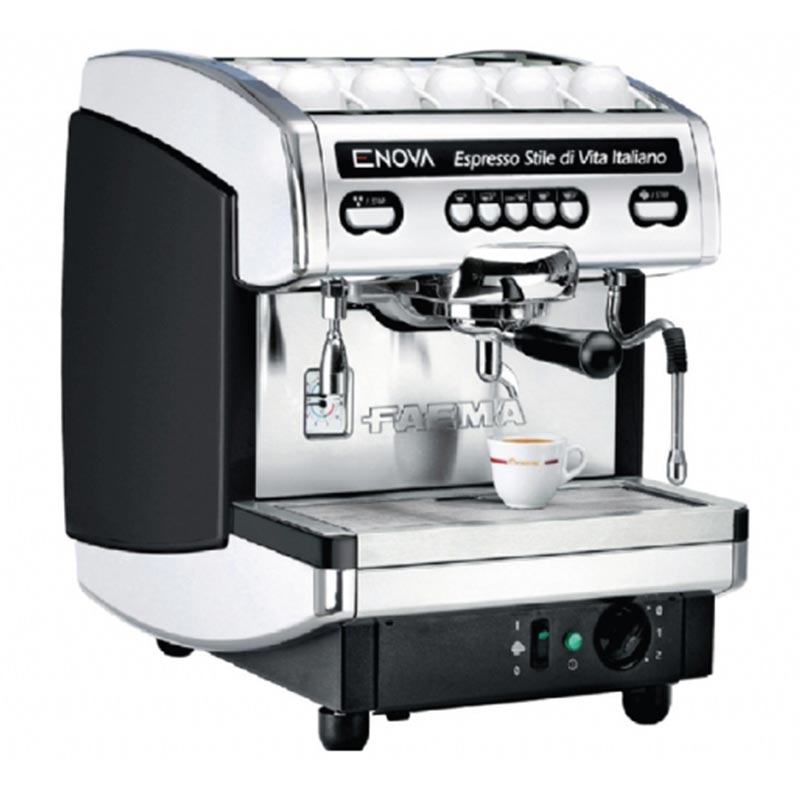 Faema Enova S1 Yarı Otomatik Espresso Kahve Makinesi, 1 Gruplu, kahve aksesuarı
