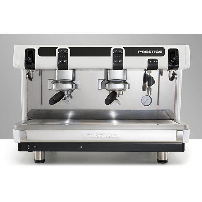 Faema Prestige Full Otomatik Espresso Kahve Makinesi, 2 Gruplu, Beyaz, kahve aksesuarı