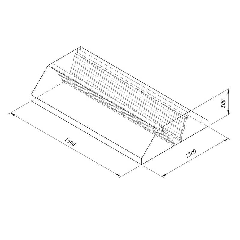oztiryakiler filtreli orta tip davlumbaz 150x150 cm