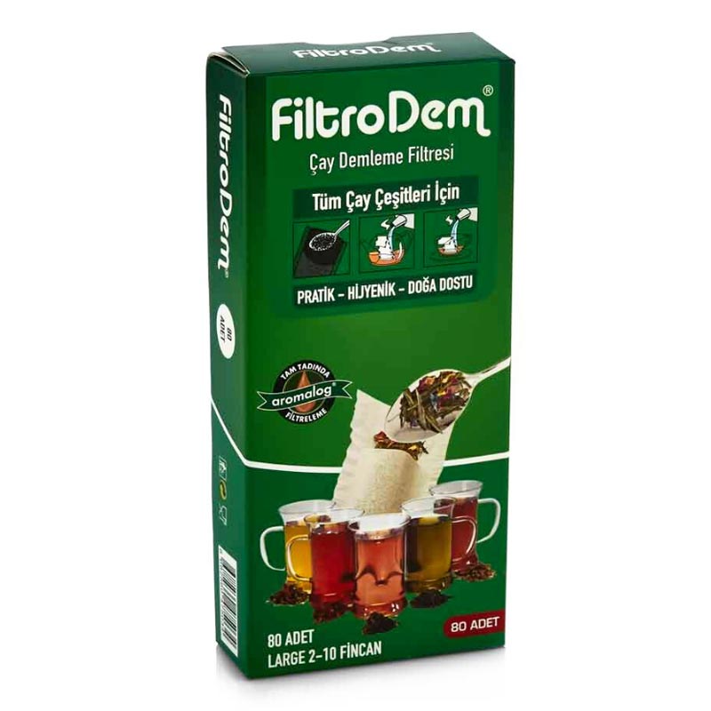 Filtro Dem L 2-10 Fincan Çay Demleme Poşeti, 80 Adet, kahve aksesuarı