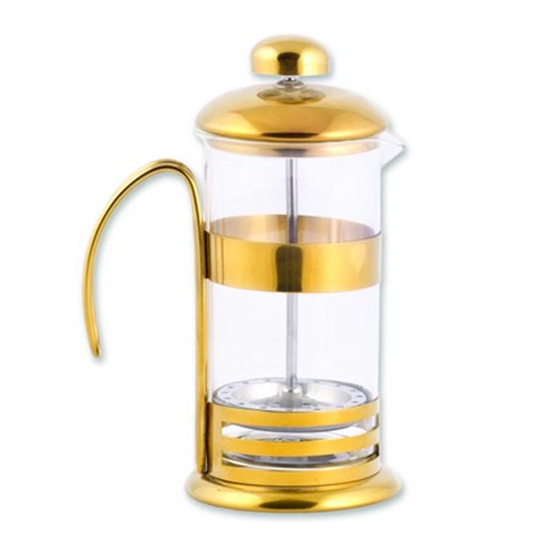 Epinox HLK-350G French Press, 350 ml, Gold, kahve aksesuarı