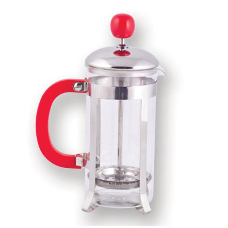 Epinox DUZ-350A French Press, 350 ml, Kırmızı, kahve aksesuarı