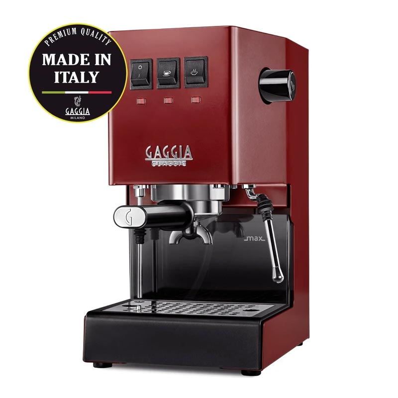 Gaggia RI9481/12 New Classic E24 Metal Espresso Makinesi, Kırmızı, kahve aksesuarı