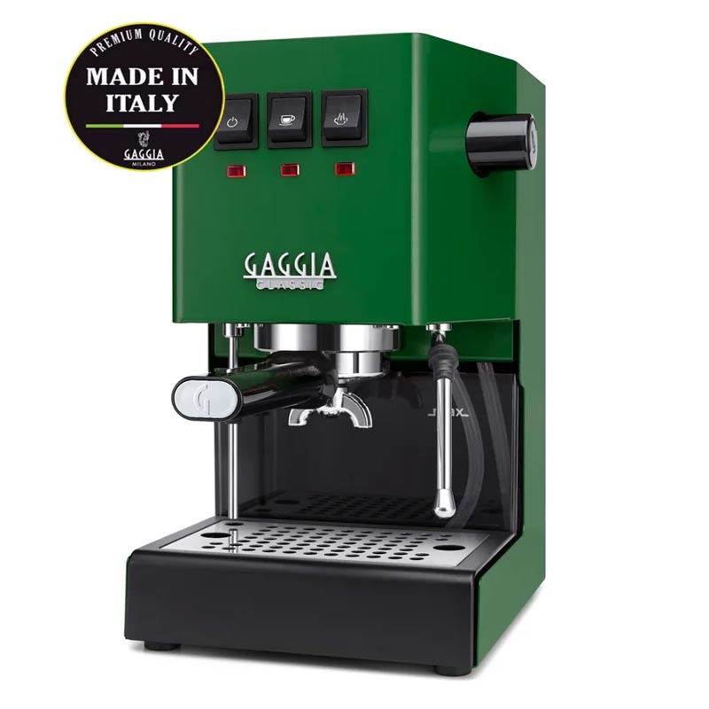 Gaggia RI9481/17 New Classic E24 Metal Espresso Makinesi, Yeşil, kahve aksesuarı