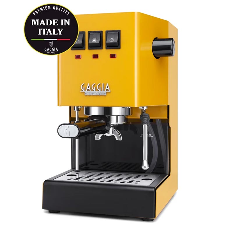 Gaggia RI9481/18 New Classic E24 Metal Espresso Makinesi, Sarı, kahve aksesuarı