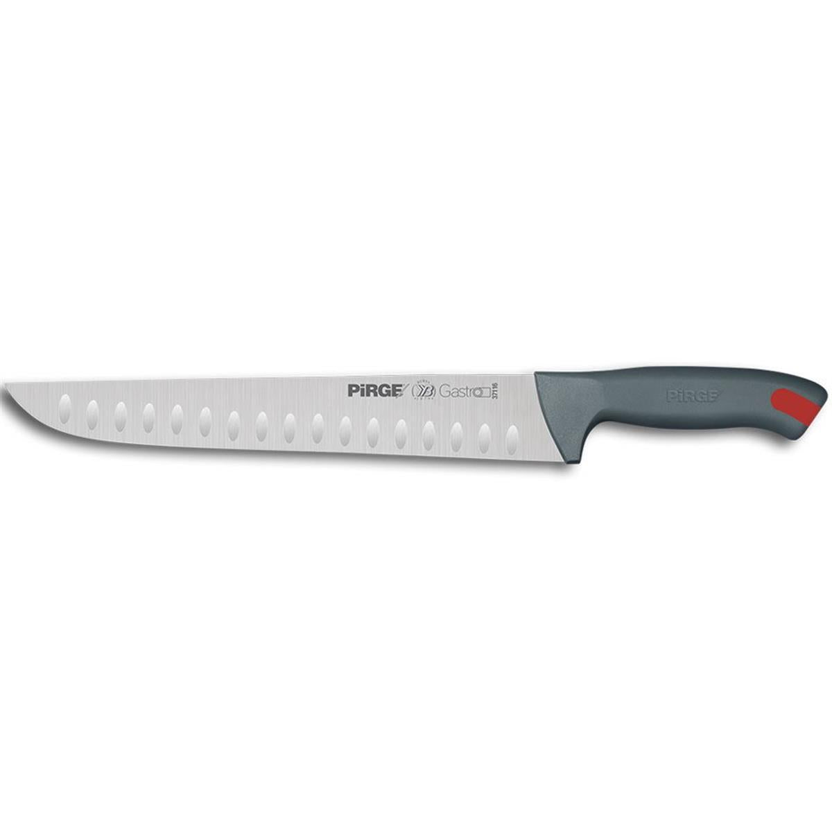 Pirge Gastro Kasap Bıçağı No:6 Oluklu 30 Cm Gri, profesyonel kasap bıçağı