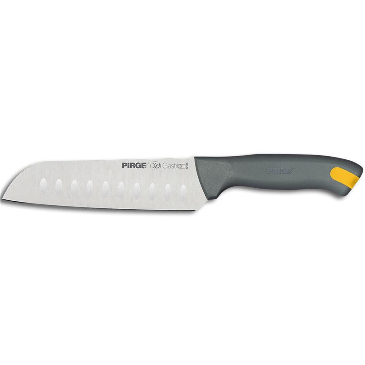 Pirge Gastro Santoku Bıçağı Oluklu 17 Cm Gri, japon santoku bıçağı