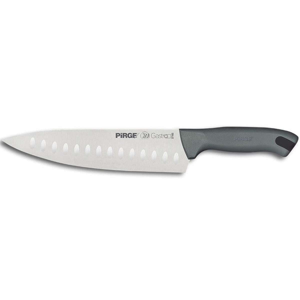 Pirge Gastro Şef Bıçağı Oluklu 23 Cm Gri, profesyonel şef bıçağı