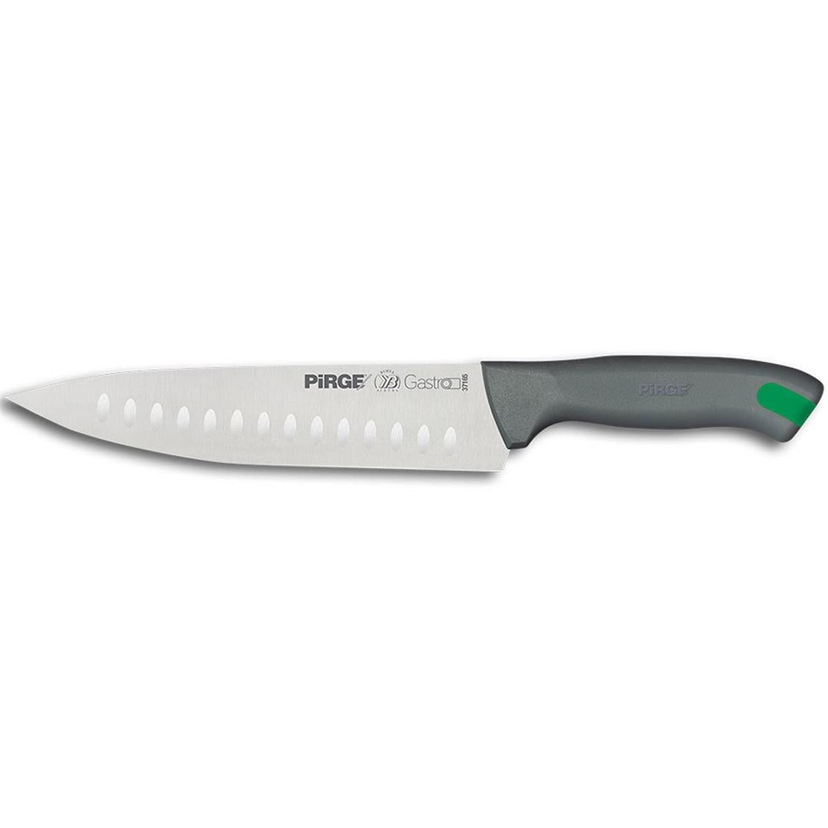 Pirge Gastro Şef Bıçağı Oluklu 21 Cm Gri, profesyonel şef bıçağı