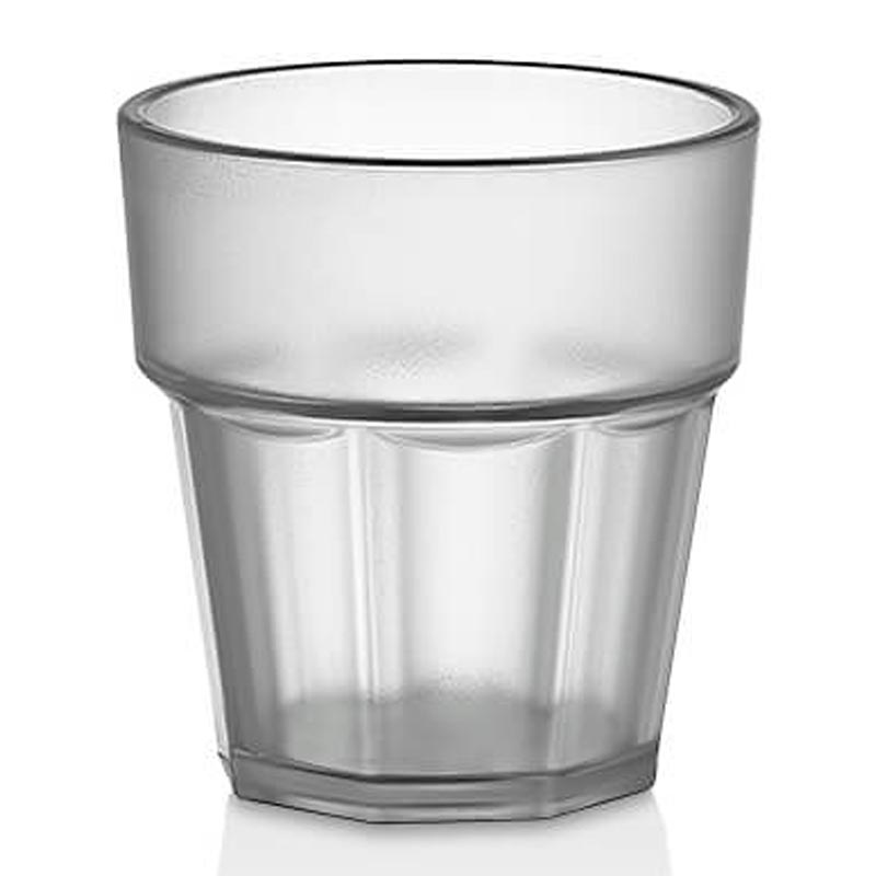 Gastroplast Casablanca Kumlu Bardak, 200 ml, Polikarbonat, Şeffaf, çelik bıçak