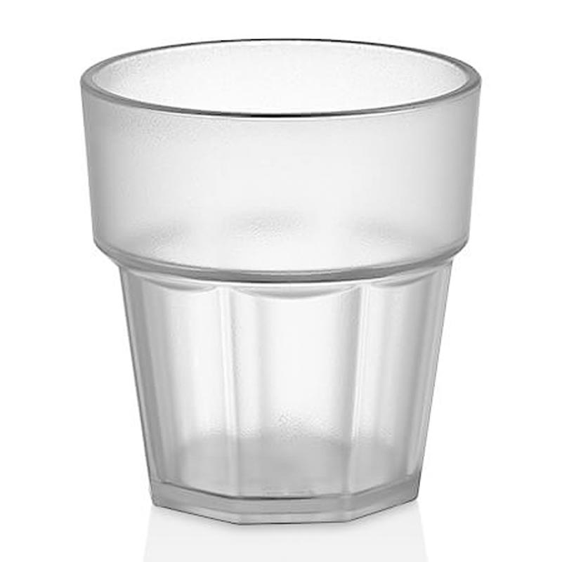Gastroplast Casablanca Kumlu Bardak, 250 ml, Polikarbonat, Şeffaf, çelik bıçak