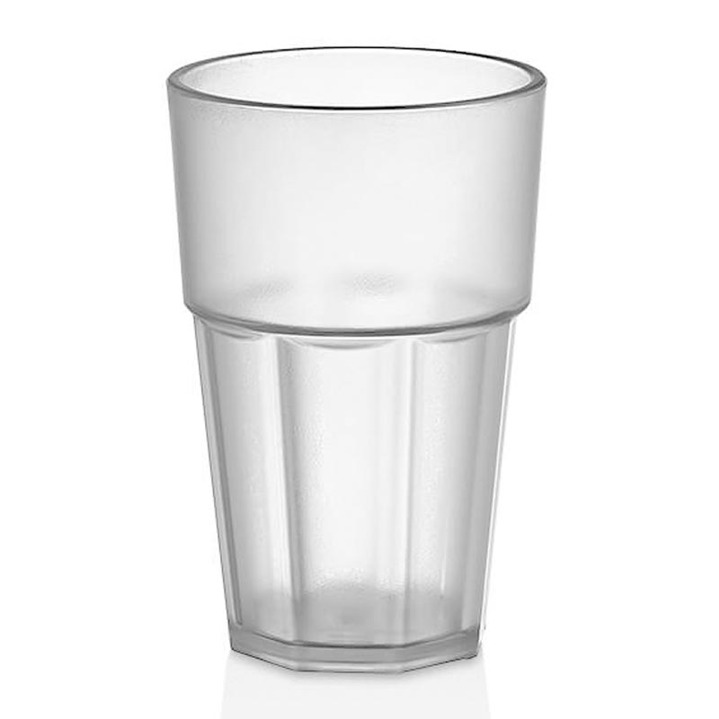 Gastroplast Casablanca Kumlu Bardak, 300 ml, Polikarbonat, Şeffaf, çelik bıçak
