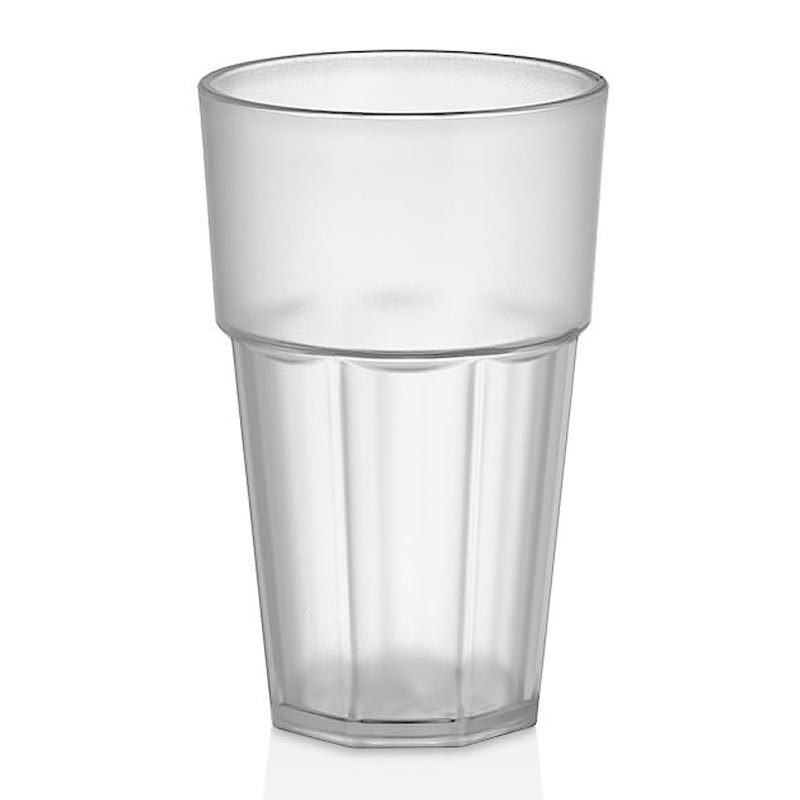 Gastroplast Casablanca Kumlu Bardak, 400 ml, Tritan, Şeffaf, çelik bıçak