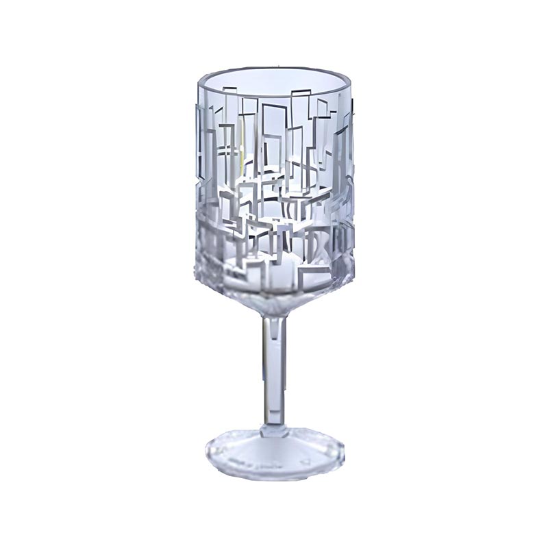 Gastroplast GC-S06 Taş Desen Polikarbon Kadeh, 350 ml, profesyonel servis ürünü