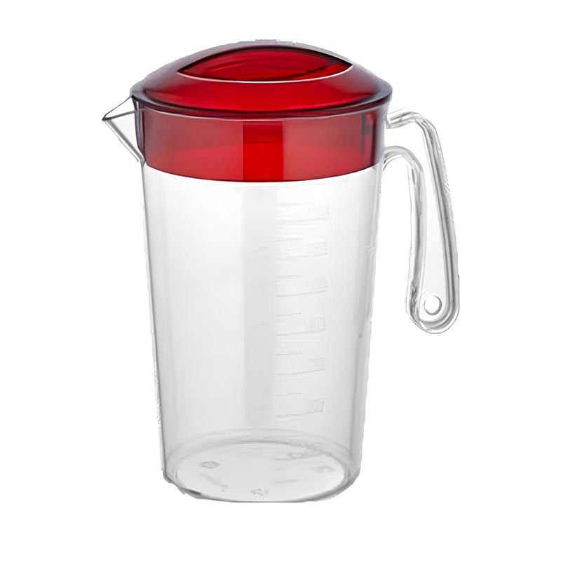 Gastroplast GSRHP-03 Polikarbon Kapaklı Sürahi, 2 L, Şeffaf, kapak ve servis örtüsü