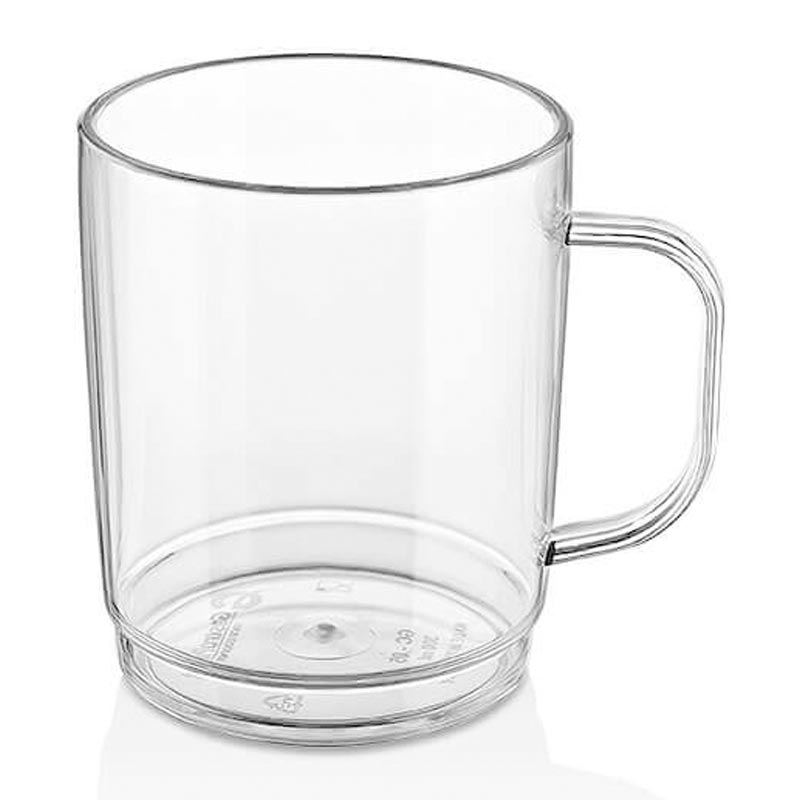 Gastroplast Kulplu Bardak, 300 ml, Tritan, Şeffaf, çelik bıçak