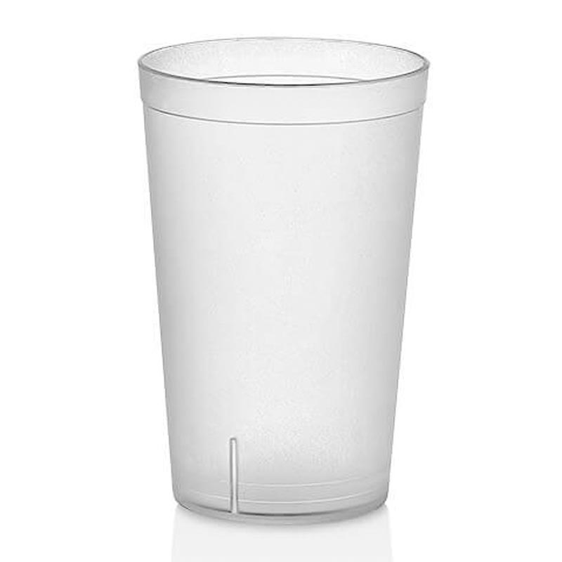 Gastroplast Kumlu Bardak, 240 ml, Tritan, Şeffaf, çelik bıçak