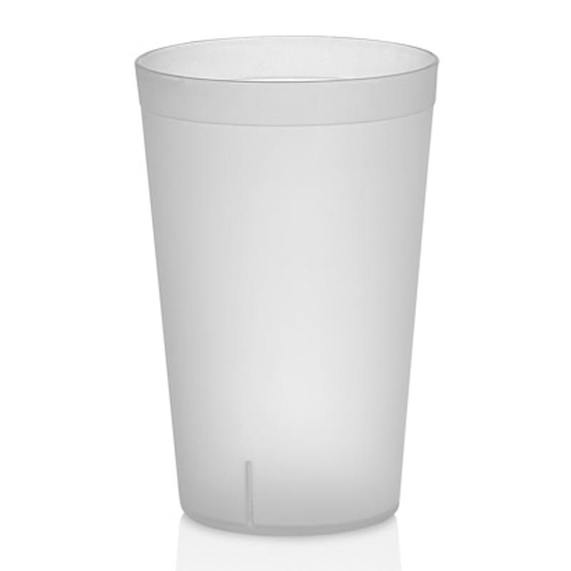Gastroplast Kumlu Bardak, 350 ml, Poliproplen, Şeffaf, çelik bıçak