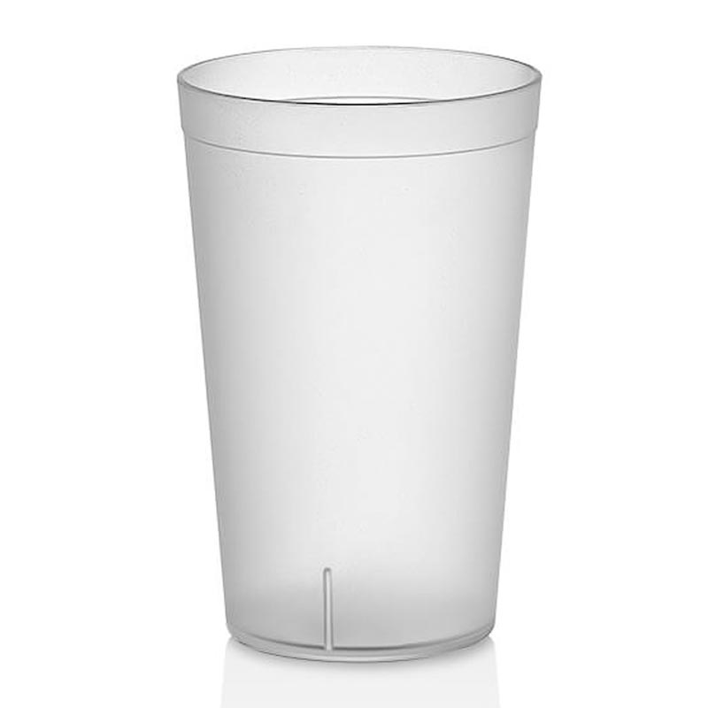Gastroplast Kumlu Bardak, 350 ml, Tritan, Şeffaf, çelik bıçak