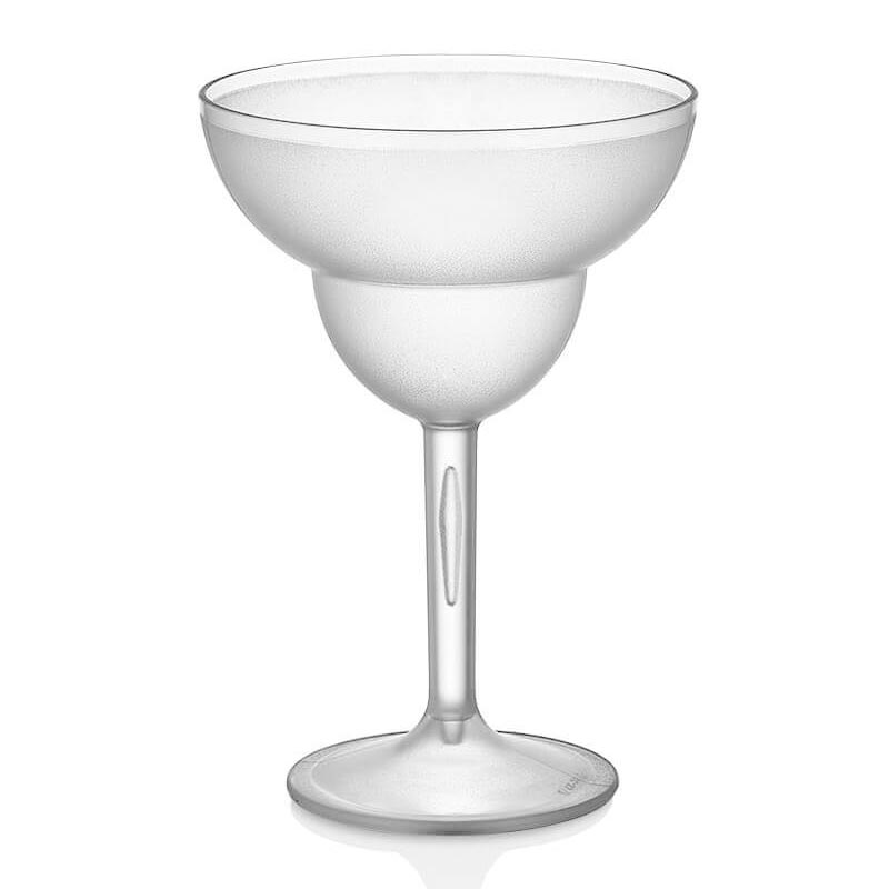 Gastroplast Kumlu Margarita Bardağı, 350 ml, Polikarbonat, Şeffaf, çelik bıçak