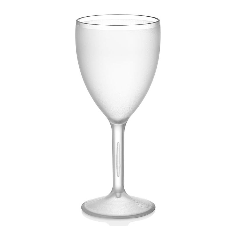 Gastroplast Kumlu Şarap Bardağı, 320 ml, Polikarbonat, Şeffaf, çelik bıçak
