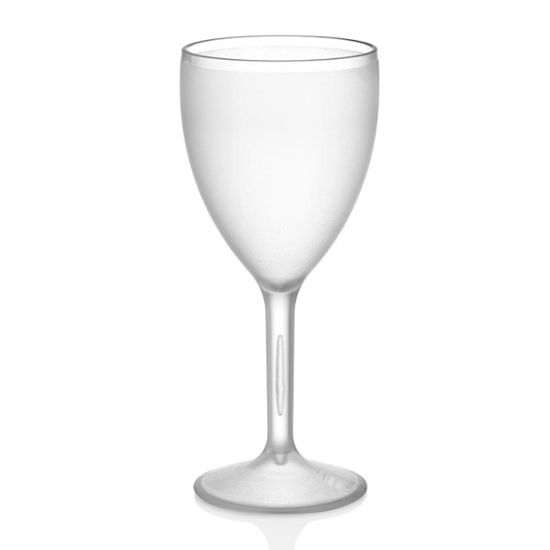 Gastroplast Kumlu Şarap Bardağı, 320 ml, Tritan, Şeffaf, çelik bıçak
