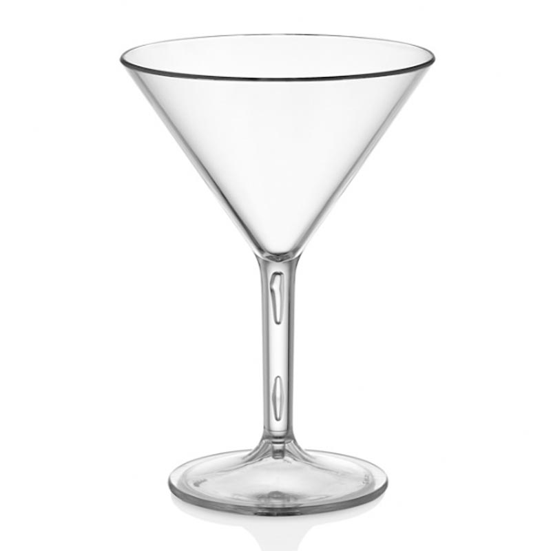 Gastroplast Martini Bardağı, 280 ml, Tritan, Şeffaf, çelik bıçak