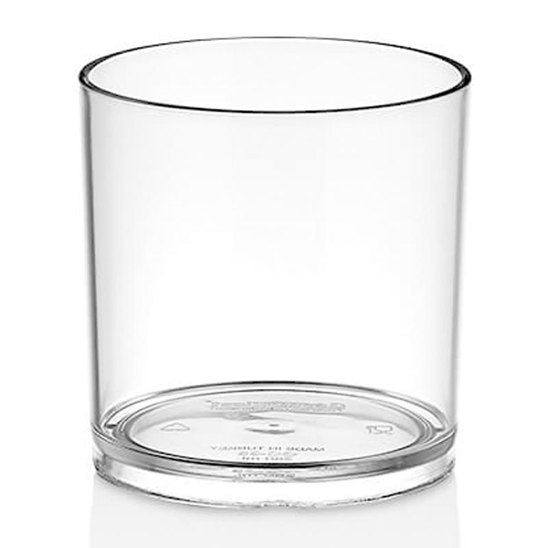 Gastroplast Viski Bardağı, 280 ml, Polikarbonat, Şeffaf, çelik bıçak