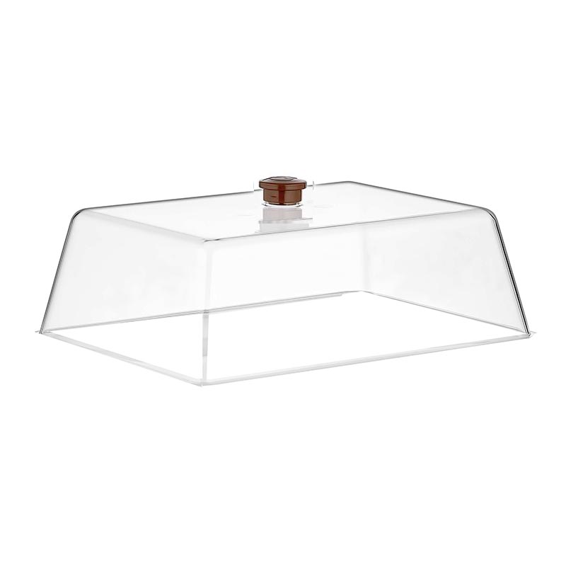 GastroPlast Fanus, 20x26 cm, Kahverengi Kulplu, servis tepsisi