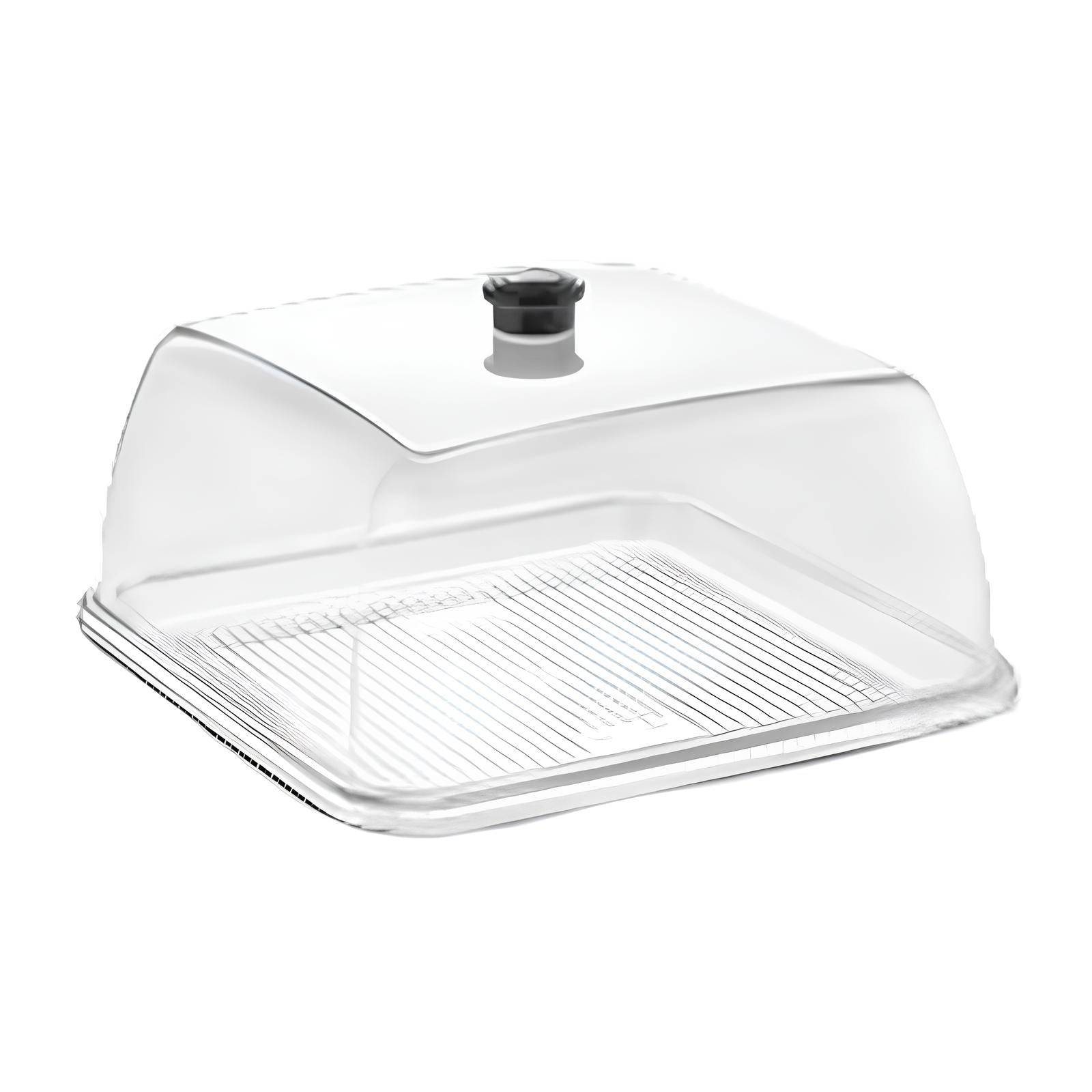 GastroPlast GF-18 Polikarbon Fanus, 280x280 mm, servis tepsisi