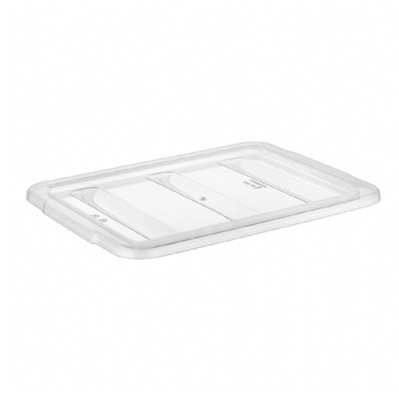 GastroPlast GKL-03 3 Bölmeli Kaşıklık Kapağı, Şeffaf, çelik kaşık