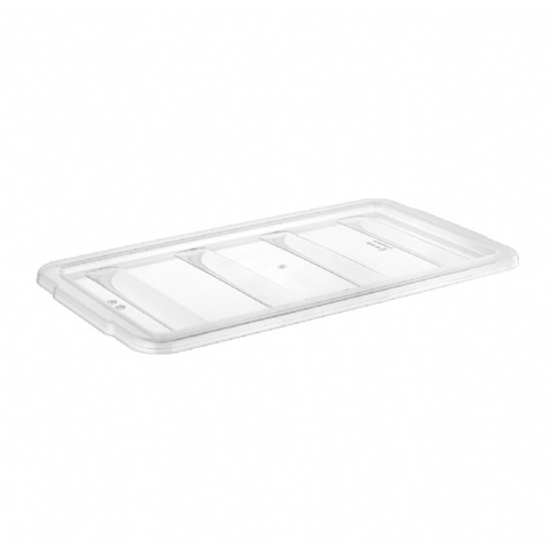 GastroPlast GKL-04 4 Bölmeli Kaşıklık Kapağı, Şeffaf, çelik kaşık