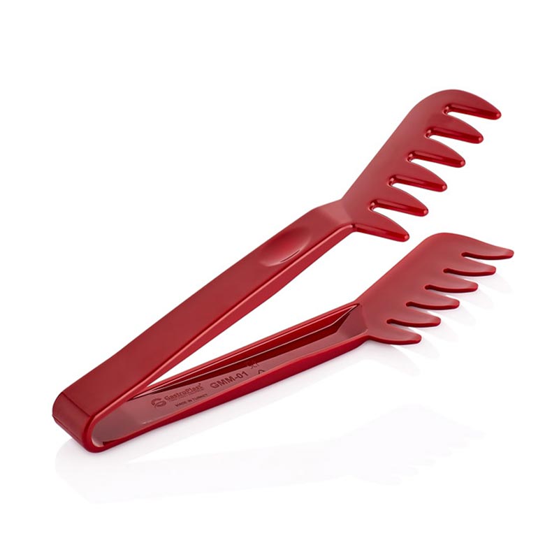 GastroPlast GMM-01 Polikarbonat Makarna Maşası, Kırmızı, servis maşası