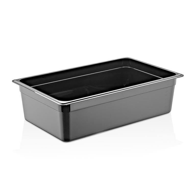 GastroPlast GN 1/1-150 mm Polikarbon Gastronorm Küvet, Siyah, gastronorm küvet