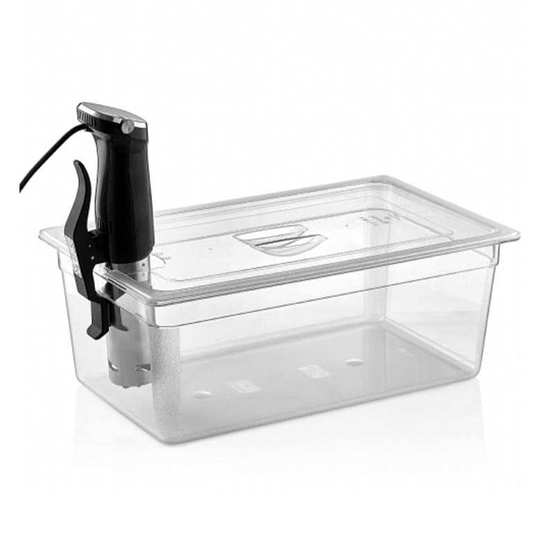 GastroPlast GN 1/1 Sous Vide Uyumlu Gastronorm Küvet Kapağı, Şeffaf, gastronorm küvet
