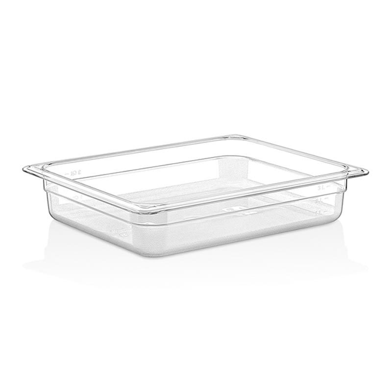 GastroPlast GN 1/2-65 mm Polikarbon Gastronorm Küvet, gastronorm küvet