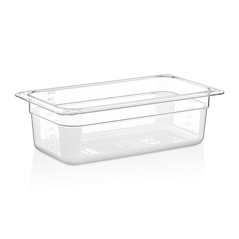 GastroPlast GN 1/3-100 mm Polikarbon Gastronorm Küvet, gastronorm küvet
