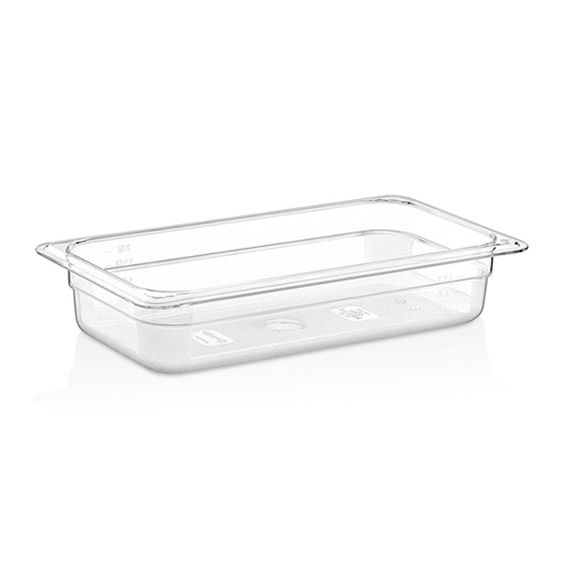 GastroPlast GN 1/3-65 mm Polikarbon Gastronorm Küvet, gastronorm küvet