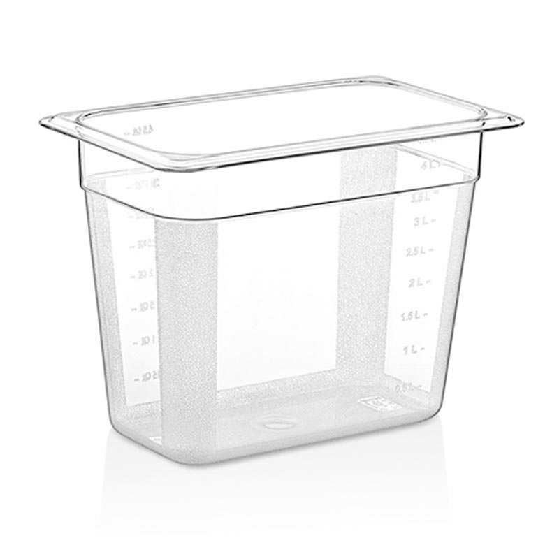 GastroPlast GN 1/4-200 mm Polikarbon Gastronorm Küvet, gastronorm küvet