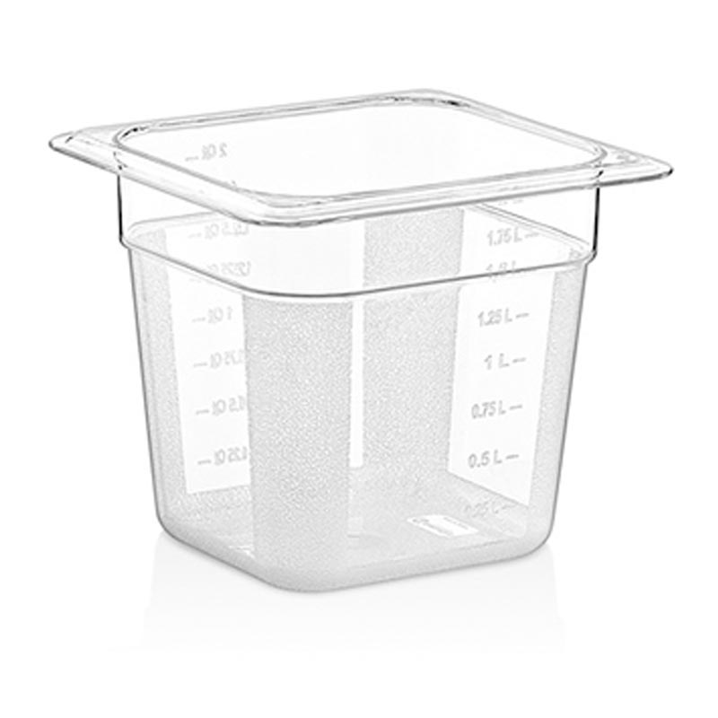 GastroPlast GN 1/6-150 mm Polikarbon Gastronorm Küvet, gastronorm küvet