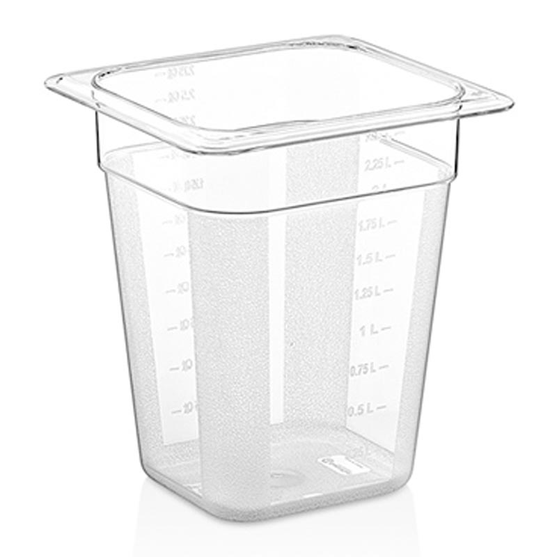 GastroPlast GN 1/6-200 mm Polikarbon Gastronorm Küvet, gastronorm küvet