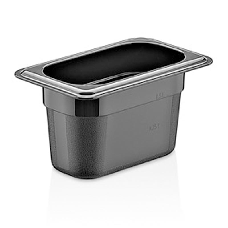 GastroPlast GN 1/9-100 mm Polikarbon Gastronorm Küvet, Siyah, gastronorm küvet