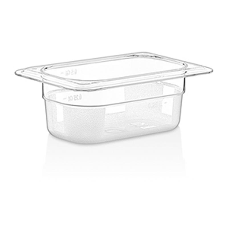 GastroPlast GN 1/9-65 mm Polikarbon Gastronorm Küvet, gastronorm küvet