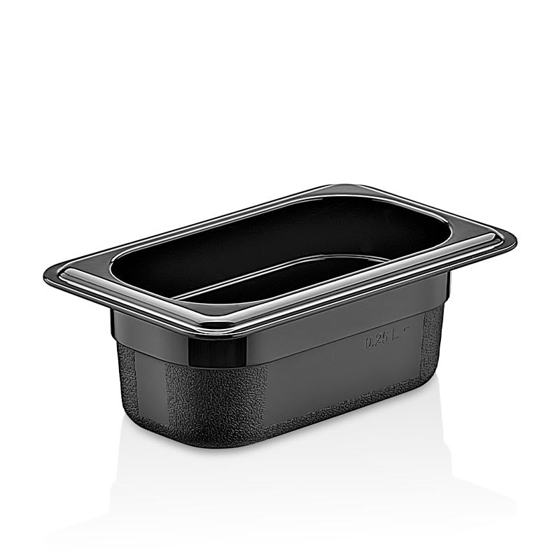 GastroPlast GN1/9-65 mm Polipropilen Gastronorm Küvet, Siyah, gastronorm küvet