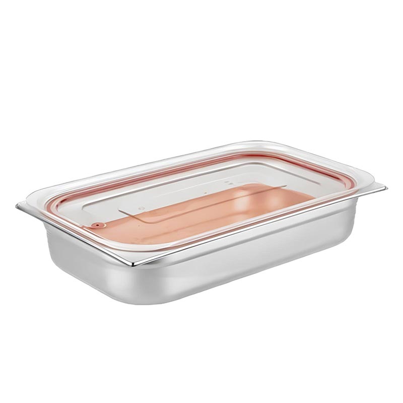 GastroPlast GN 1/1 Sızdırmaz Polikarbon Gastronorm Kapak, Kırmızı, gastronorm küvet