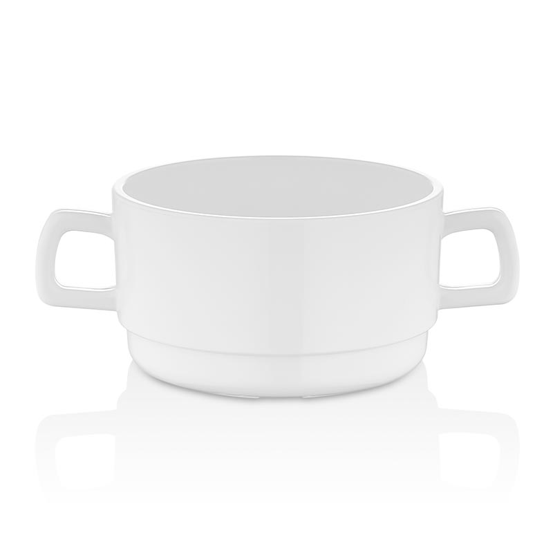 GastroPlast GP-JK10 Polikarbon Kulplu Çorba Kasesi, 10 cm, profesyonel servis ürünü